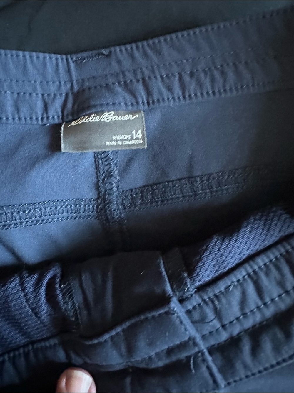 Eddie Bauer Black Women's Pants - Elastic Waist - Picture 3 of 3